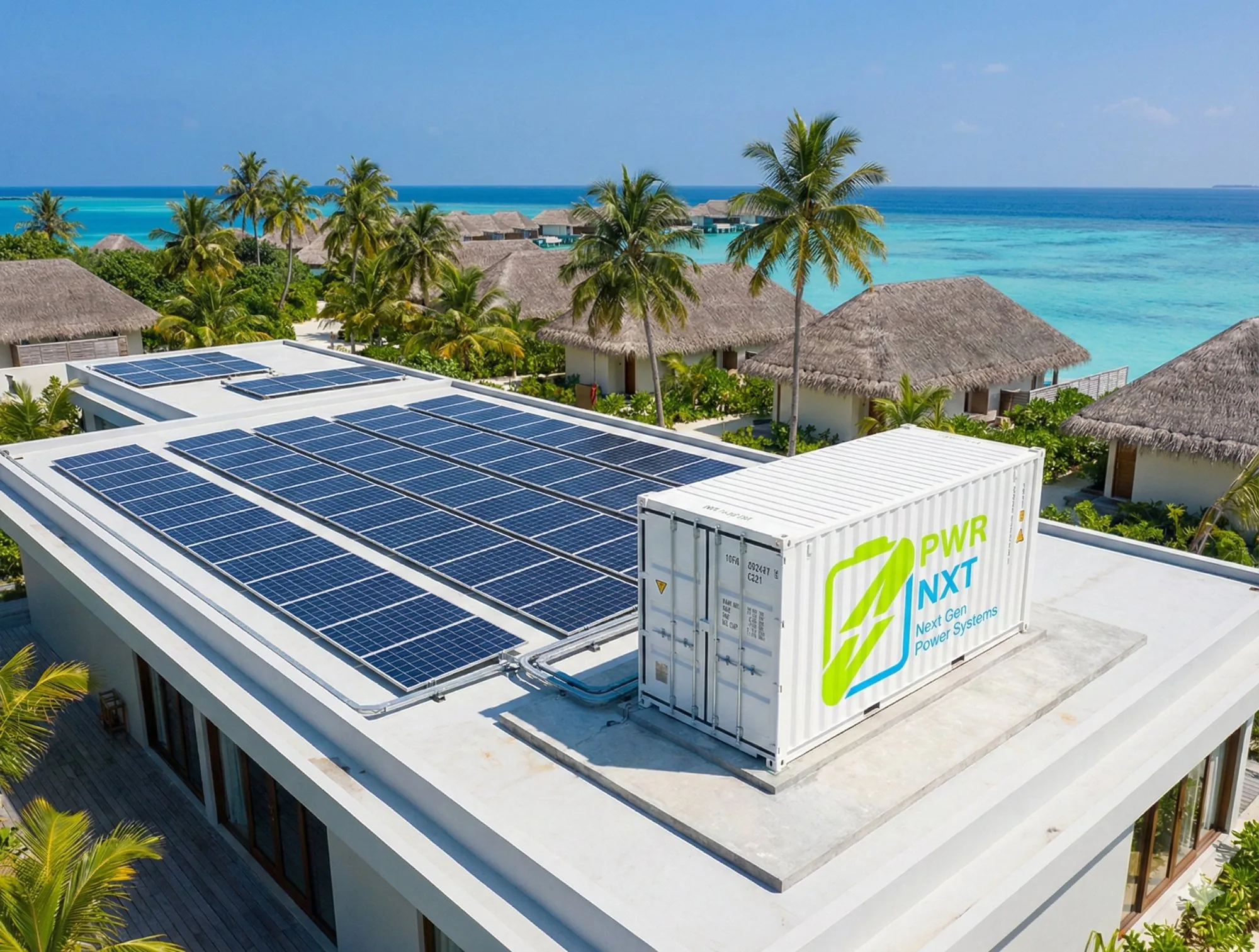 Silent emission-free BESS for luxury resort India — DG replacement battery storage operating lease