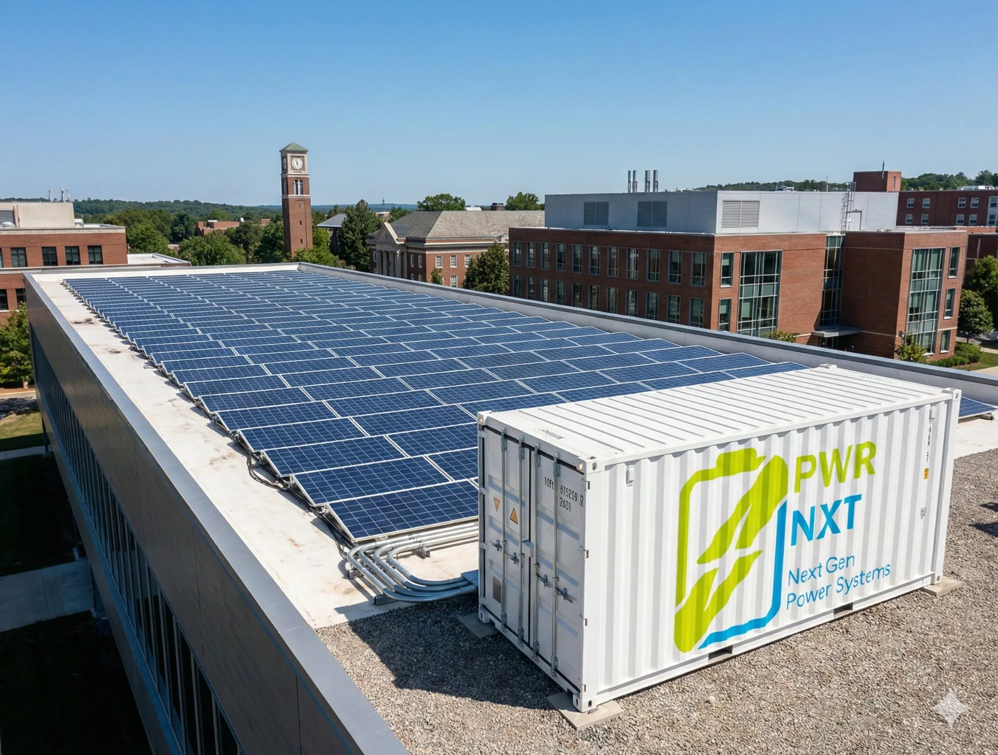 Solar BESS microgrid for university campus India — zero capex battery energy storage operating lease